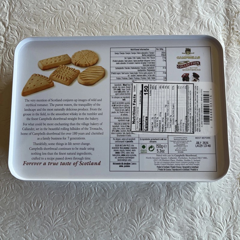 Campbell's New Campbell's Shortbread - 150g Scottish Collection Tin With