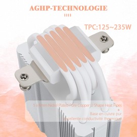 TR Assassin King 120 SE White ARGB CPU Air Cooler 5 Heatpipes TL-C12CW-S PWM Quiet CPU Cooler for AMD AM4 AM5/Intel 1151/1150/1200/1700