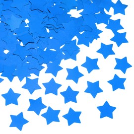 MECCANIXITY 60g Star Confetti Star Glitter Confetti Paper Blue Table Confetti for Birthday Wedding Balloons Party Decorations