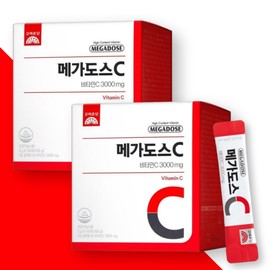 Korea Eundan Megadose C 3000 High-content High-Dose Vitamin C 100 packets x 2 / 고려은단 메가도스C 3000 고함량 고용량 비타민C 100포 x 2개