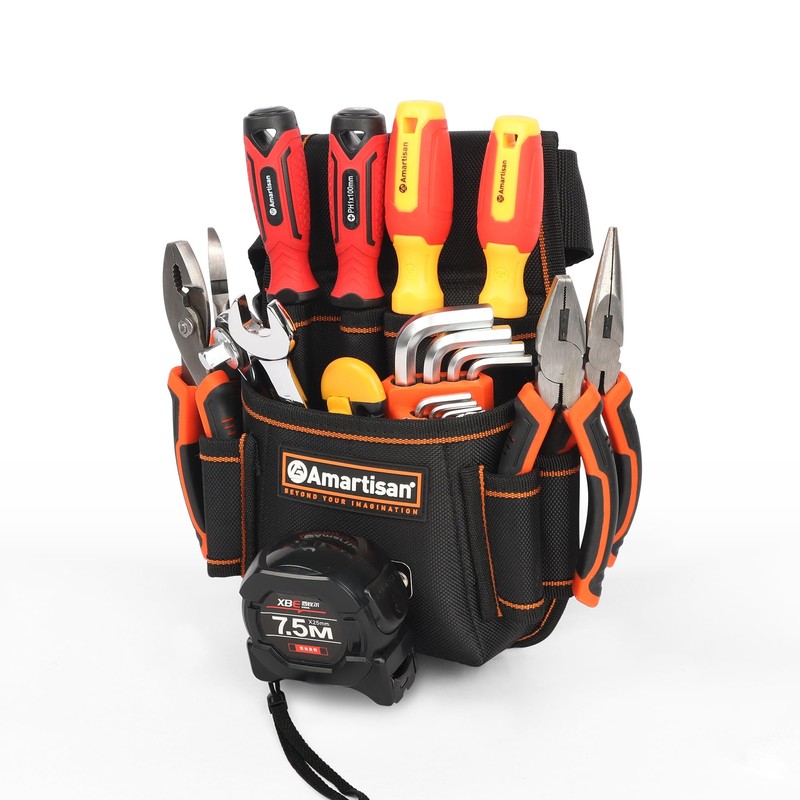 AMARTISAN Tool Pouch with Belt Clip Electrician Tool Belts Multi-functional