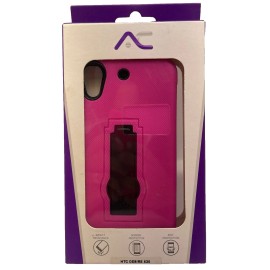 For HTC Premium Protective Case with Kickstand For HTC Desire 530 - Hot Pink/Black