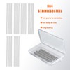 LIVSMON - 30 pines de acero inoxidable de 3 mm