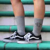 sockprints Chi Omega - Sorority Greek Letters with Hearts -