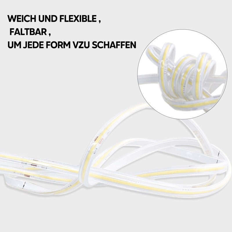 pcning COB LED Strip Light Cool White 1 m with