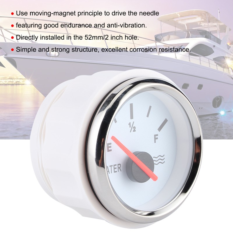 2in Pointer Water Liquid Level Gauge High Accuracy Universal for