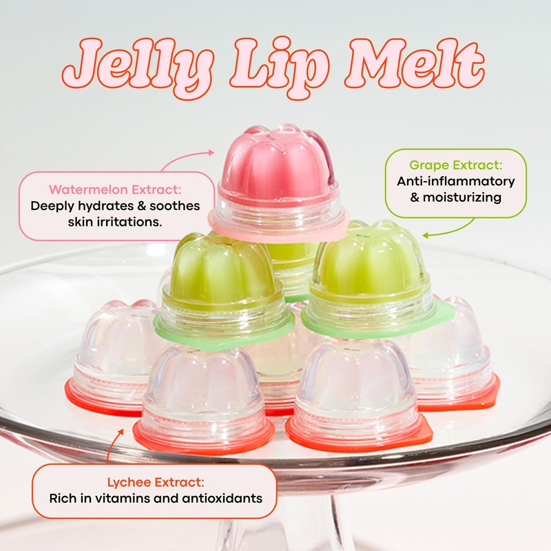 TONYMOLY Jelly Lip Melt – Lychee Lip Balm Treatment, Moisturizing