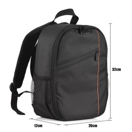 Andoer Small Camera Backpack Outdoor Camera Bag Waterproof Shockproof Camera Bag Replacement for Sony Canon Nikon DSLR/SLR/Mirrorless Cameras, Red (red 1)