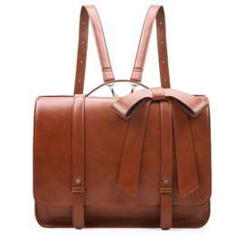 ECOSUSI Briefcase for Women Messenger Backpack PU Leather 14 inch Laptop Bag Satchel Computer Bag for College Business Travel