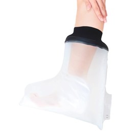 【看護師推奨】 SPARKLE SKY ギプスカバー 足首 防水カバー ギブスシャワーカバー 繰り返し使える 大人 足 包帯カバー お風呂カバー 足 (大人の足首用 35cm)