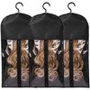 HASTHIP® 3 bolsas para guardar extensiones de cabello y pelucas