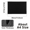 AUXBC 10Pcs Black Thin Felt Fabric Sheets, 8x12 Inch Stiff