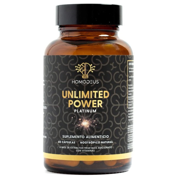 HomoDeus Platinum Nootrpico Mejorado Concentracin, Memoria y Agilidad Mental Suplemento