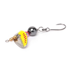 Jackson Buggy Spinner Lure, 0.1 oz (3 g), YS, Yellow Silver/Red Dot