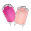 Garneck 2pcs Mini Plastic Suitcase Makeup Box - Portable Hard