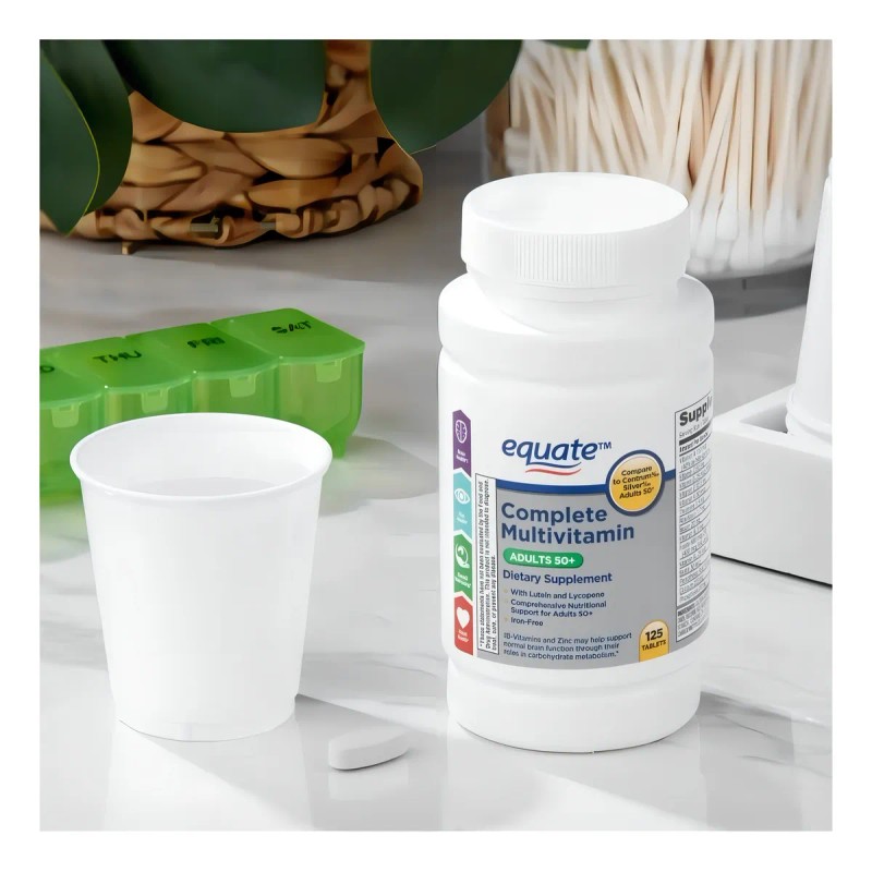 Equate Suplemento Multivitamínico Y Multimineral Adultos 50+ Suplementos