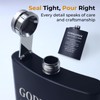 7oz Engraved Hip Flask Set for Godfather - "Will You