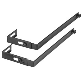 Officemate Universal Partition Hanger Set, Adjusted to fit panels with 1 1/4 inch to 3 1/2 inch thickness, Metal Black (21460), 7"