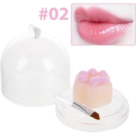 GANAZONO Bálsamo Labial Forma de Pata de Gato, Crema Hidratante para Labios Secos, Color Duradero, Adecuado para Otoño E Invierno