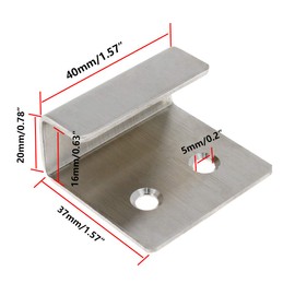Rannb Stainless Steel Wall Hanger Fastener Bracket for Ceramic Tile Display- Pack of 6