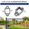20 Pack 1-1/4'' x 1-1/4'' Aluminum Post Bracket, Wall Mount
