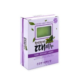 Natural Herbal Boseong Green Tea Exfoliating Soap (1 Piece) / 천연한방 보성녹차 때비누 각질제거 노폐물제거 1개