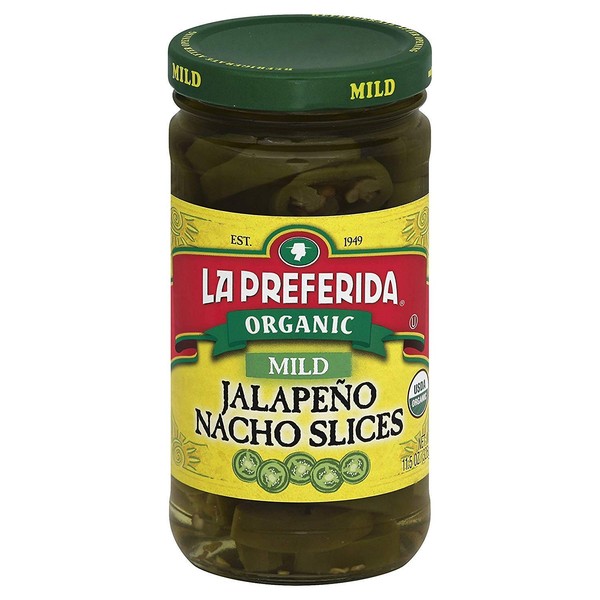 La Preferida Organic Jalapeno Nacho Slices, Mild, 11.5 oz (Pack - 2)