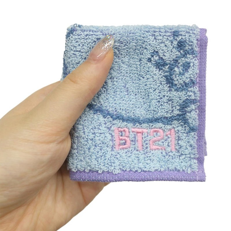 Marushin 5785023100 BT21 Petite Tugezer, Handkerchief, Character, Compact, 100% Cotton,