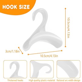 Regerly Handbag Hanger Hooks Cupboard, 8 Pieces Hooks for Bags Backpacks Bags Hanger Bag Hanger for Hanging Backpacks School Bag Scarf Belt and Tie (8)
