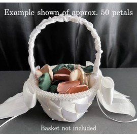 Emerald gold ivory 100 flower petals wedding decor bridal shower decor baby shower decor flower girl petals