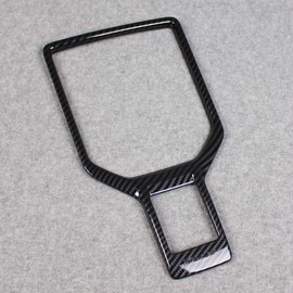RUIQ Subaru New Forester SK Series Interior Gear Shift Lever Cover Garnish Multimedia Button Cover Rim Designed for Subaru New Forester (Inside, Carbon Fiber Black Specification)