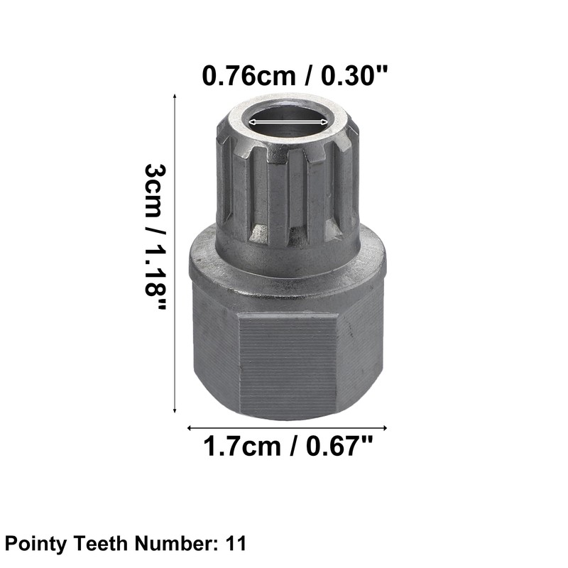 X AUTOHAUX Car Wheel Lock Wheel Nut Socket Carbon Rich