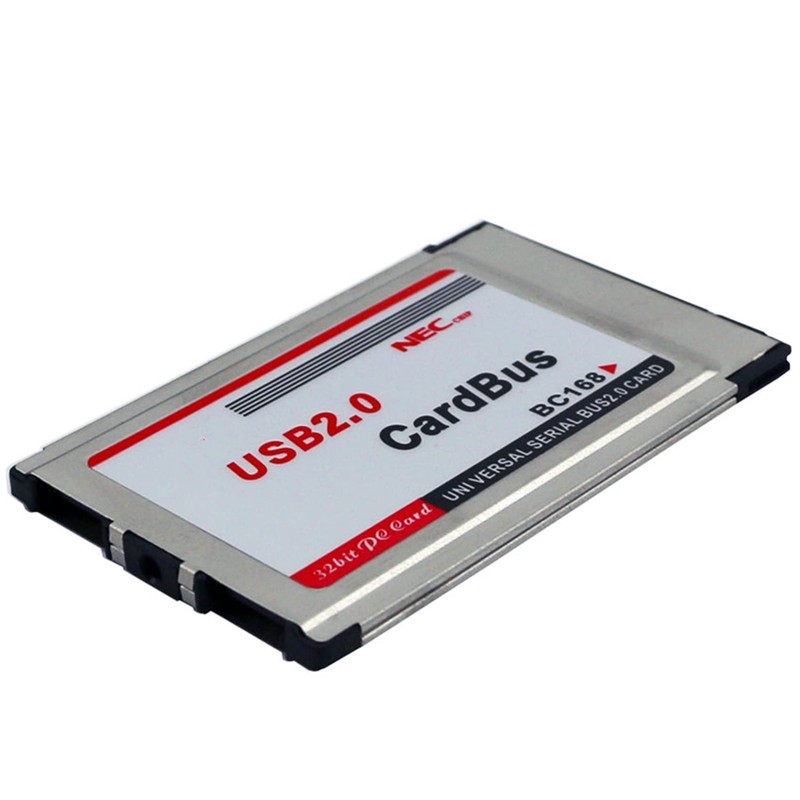 Ahvqevn PCMCIA to USB 2.0 CardBus Dual 2 Port 480M
