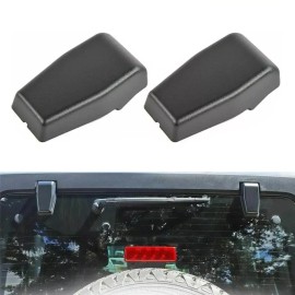 Unbranded Fits Jeep Wrangler JK Black Rear Window Windshield Glass Hinge Cover Accessories