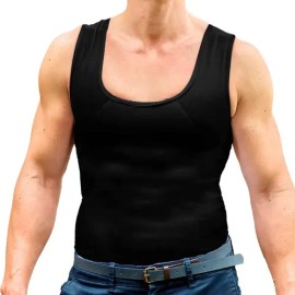 Faja Para Hombre Chaleco Modelador Corrige Postura Color Negro Talla S New Form