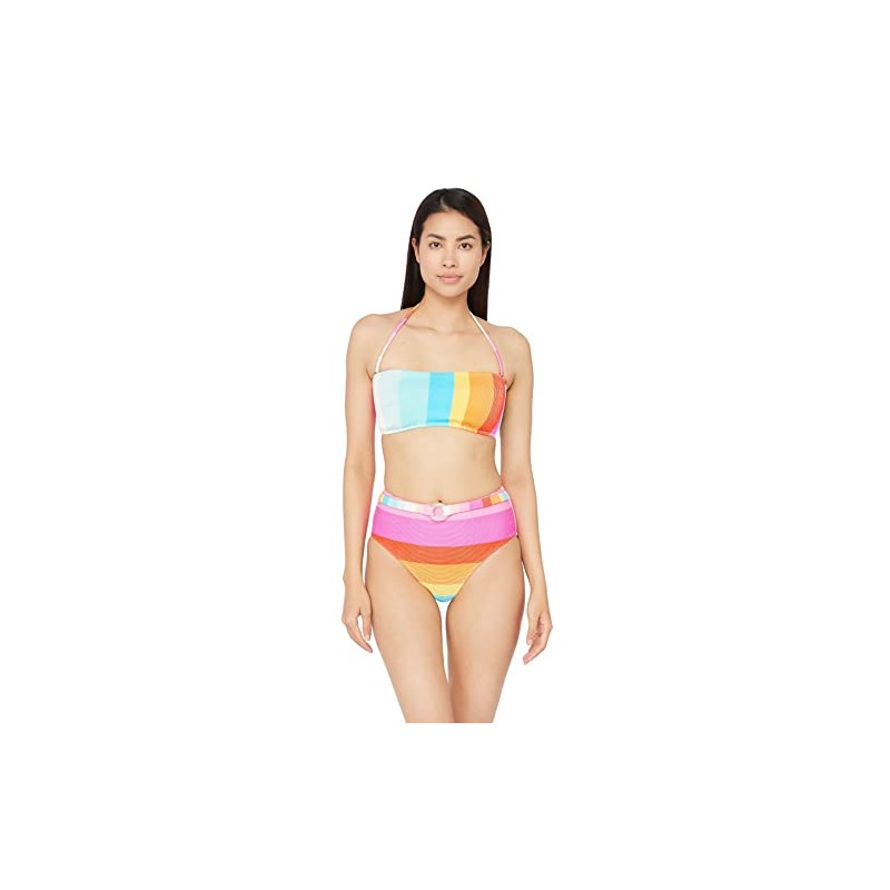 Trina Turk Bandeau Hipster Bikini Top para Mujer, Multi//The Anniversary