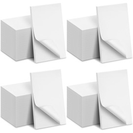 Fainne 3 x 5 Inch Paper Note Pads White Memo Pad Blank Writing Pad Memo Scratch Pad Paper Pad for Waitress Waiter Book to Do Grocery List Small Notebook Restaurant Checkbook, White(90 Pack)