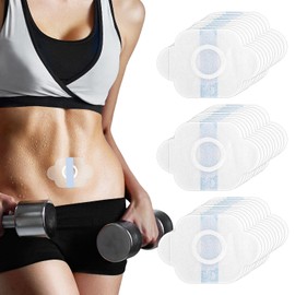 30pcs Castor Oil Pack Wrap, Anti Leakage Organic Patches Self Adhesive Castor Oil Belly Button Pad Sticker Cover for Shoulders Navel Joints Ideal Gift for Home Travel