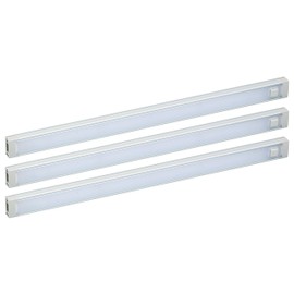 BLACK+DECKER LED Under Cabinet Lighting Kit, 3-Bars, 12in. Each, DIY Tool-Free Install w/Magnetic Option, Daylight, 5000K, 1290 Lumens (LEDUC12-3DK)