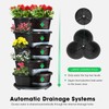 VIVOSUN 5 Tier Vertical Gardening Stackable Planter for Strawberries, Flowers,