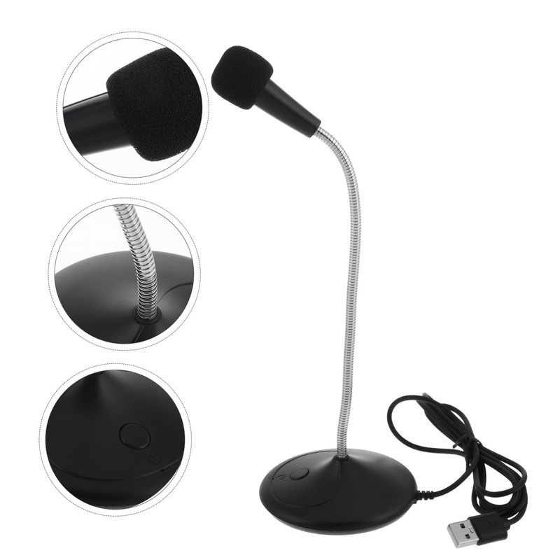 FELTECHELECTR High-Definition Gaming Streaming Microphone Noise-canceling Adjustable for