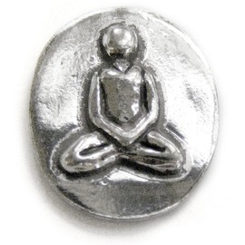 Basic Spirit Yoga/Breathe Pocket Token (Coin) * Handcrafted Pewter Home Lead-Free CN-36