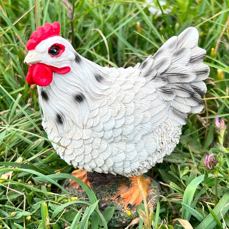 Farmwood Pair of Standing Garden Chicken Ornaments