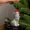 Yuletide Designs Cat Figurine Christmas Ornaments (Gray Tabby)
