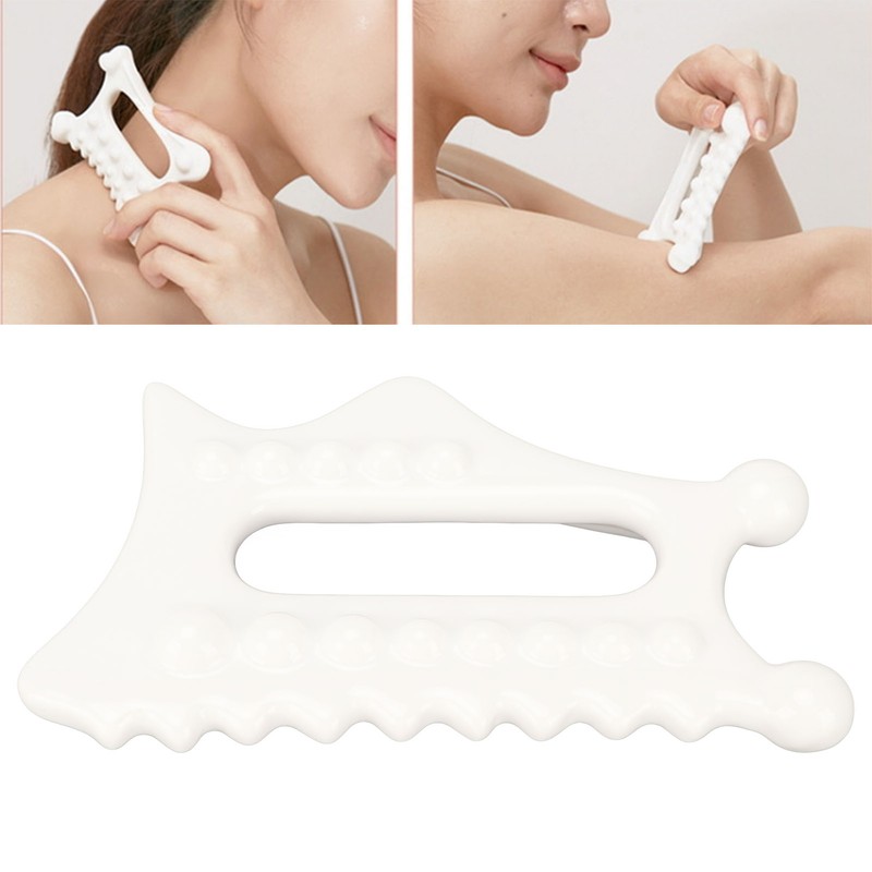 Facial Gua Sha Tool Men Women Ceramic Lymphatic Drainage Trigger