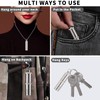 SanThree Keychain Pure Titanium Pill Holder Case, Portable Small 2
