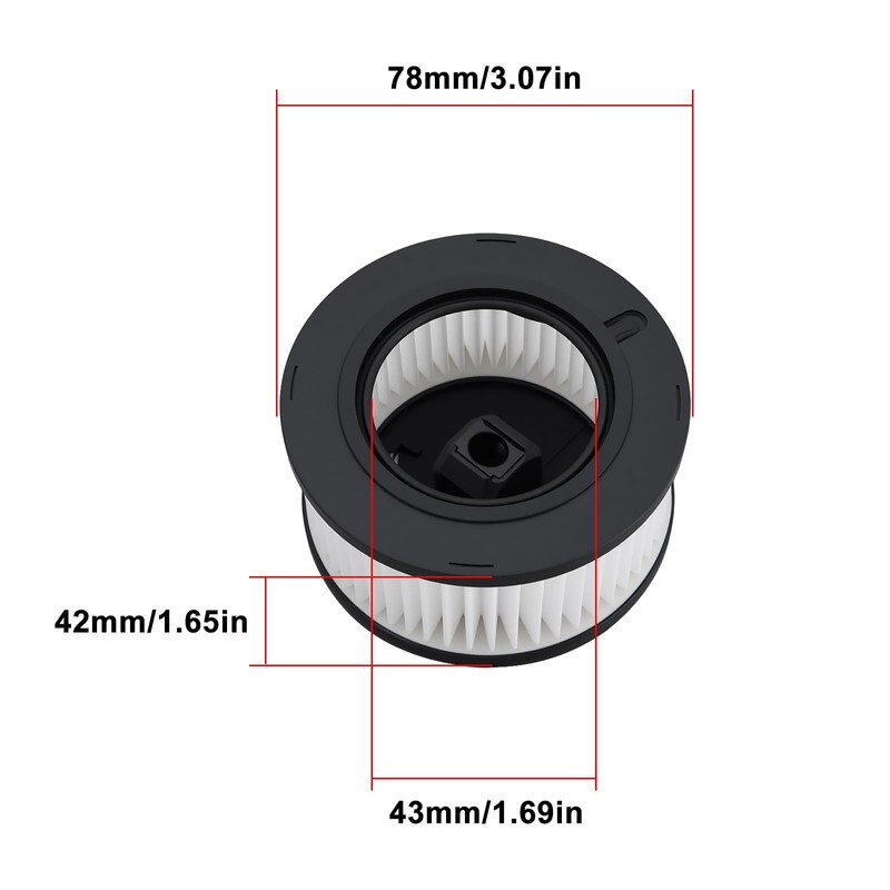 ECSiNG 2x Chainsaw Air Filter 1141 140 4400 Compatible with