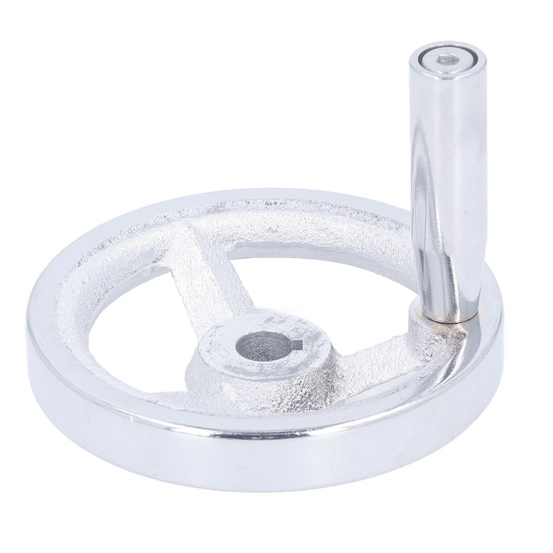 3 Spoke Hand Wheel with Revolving Handle Cast Iron Round