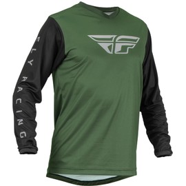 Fly Racing 2023 Adult F-16 Jersey (Olive Green/Black, Small)