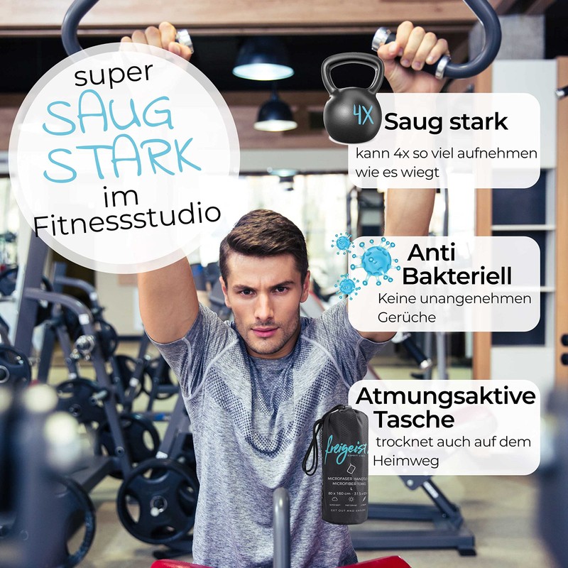 freigeist® Microfibre Towel in Various Colour Combinations Microfibre Bath Towel